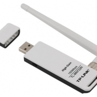 купить Сетевой адаптер беспроводной USB 150M Tp-Link TL-WN722N(RU) <Lite-N Wireless High Gain USB adapter, Atheros, 1T1R, 2.4GHz, 802.11n,802.11g/b> в Алматы фото 1