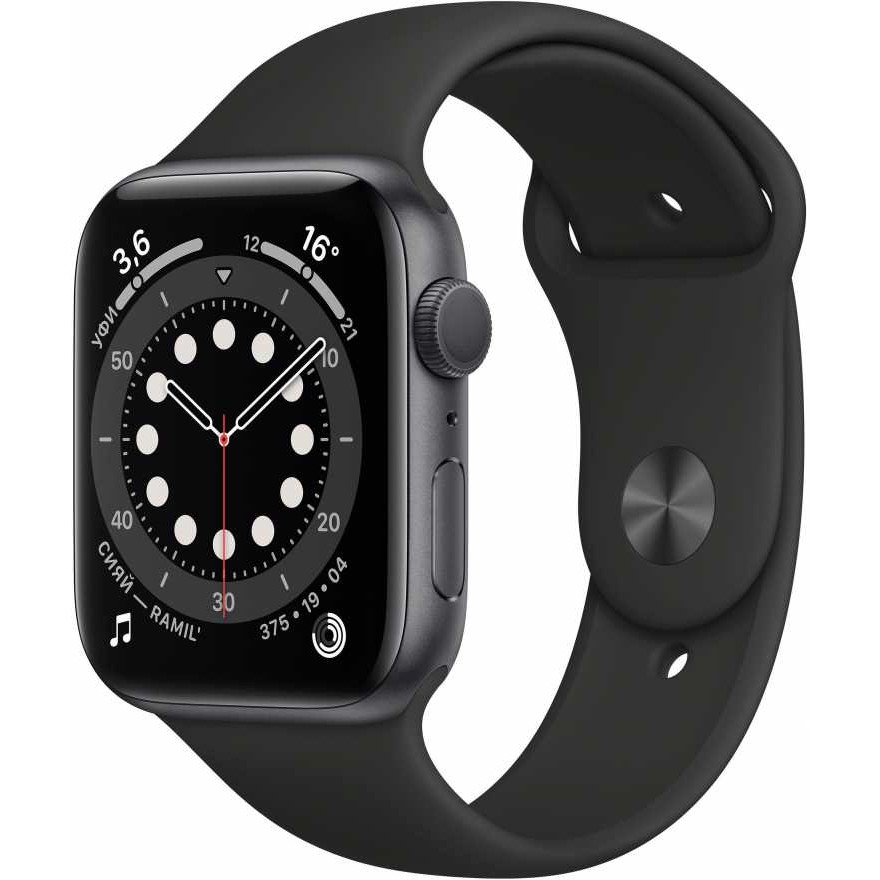 купить Apple Watch Series 4 GPS, 44mm Space Grey Aluminium Case with Black Sport Loop, Model A1978 в Алматы