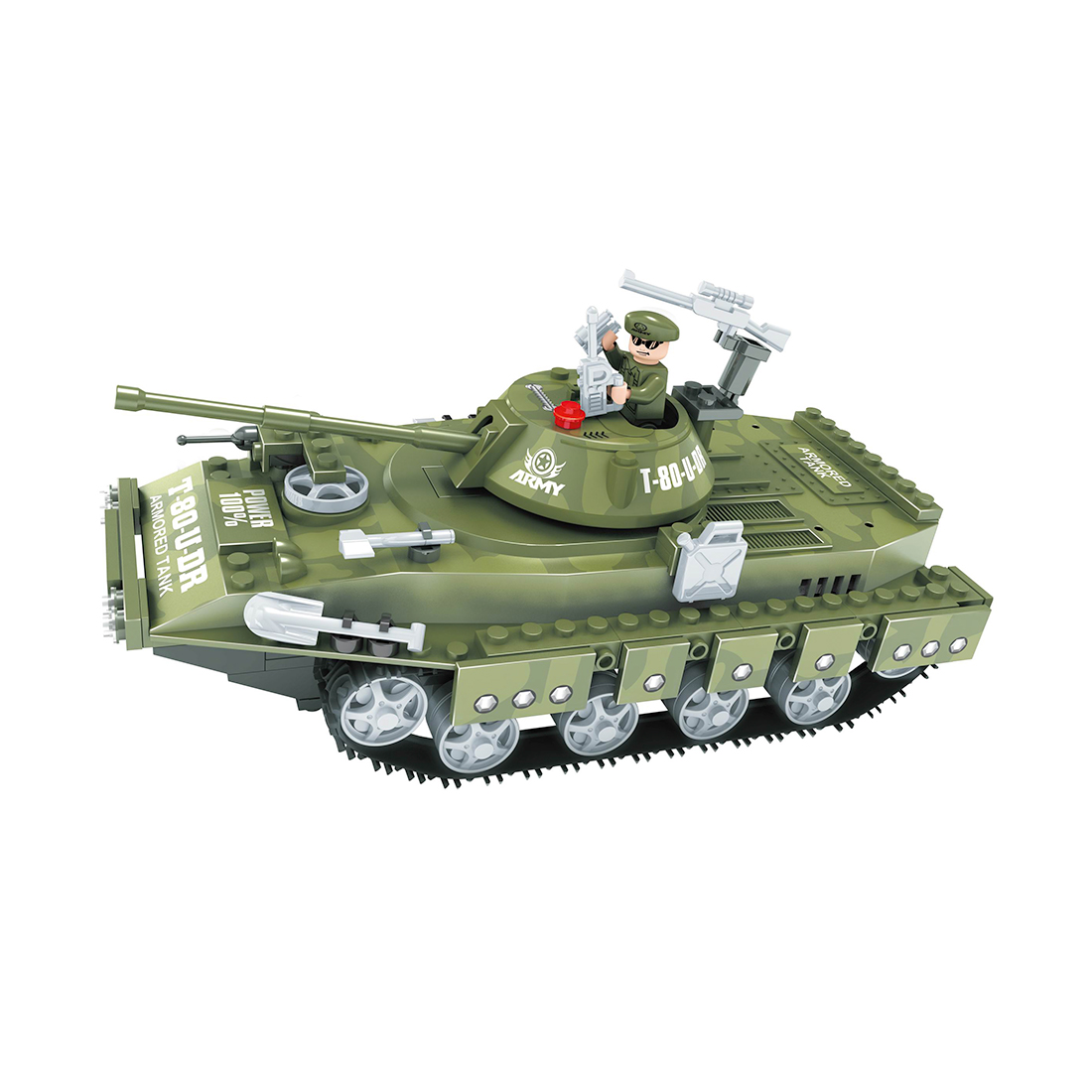 купить Игровой конструктор, Ausini, 22502, Армия, Средний танк T-80UD, 213 деталь, Цветная коробка в Алматы