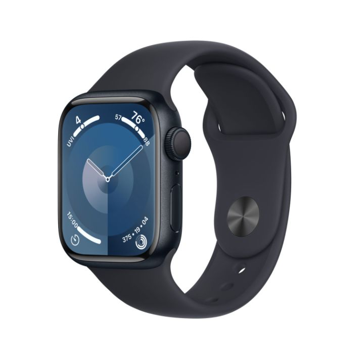 купить Смарт часы Apple Watch Series 9 GPS 41mm Midnight A2978 MR8W3QR/A в Алматы