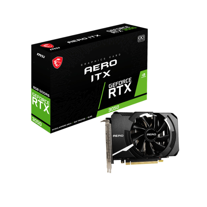 купить Видеокарта MSI GeForce RTX3050 AERO ITX 8G OC, 8G GDDR6 128-bit HDMI 3xDP RTX 3050 AERO ITX 8G OC в Алматы