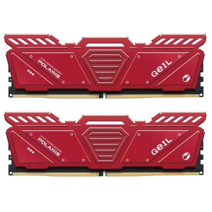 купить Оперативная память 32GB Kit (2x16GB) GEIL Polaris 4800Mhz DDR5 PC5-38400 GOR532GB4800C40DC Red в Алматы