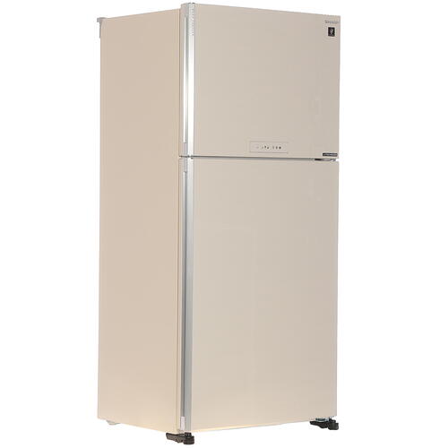 купить Холодильник Sharp SJXG60PMBE с верхним расположением морозильной камеры, beige (600(422+178),A++,Full No Frost/Hybrid Cooling/Extra-Cool, J-TECH Inverter, 865 x1870 x740) в Алматы