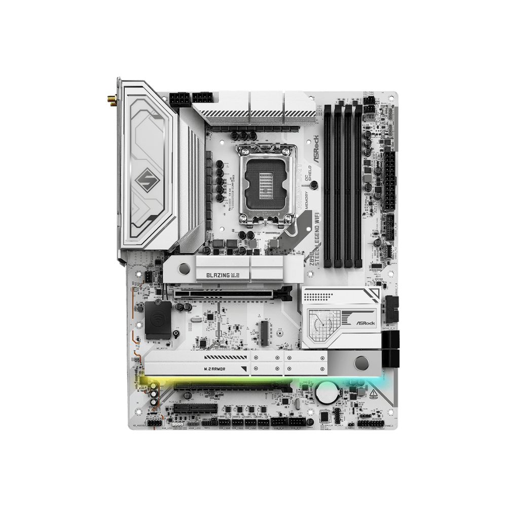 купить Материнская плата ASRock Z890 STEEL LEGEND WIFI LGA1700 4xDDR5 8xSATA 5xM.2 HDMI DP ATX в Алматы