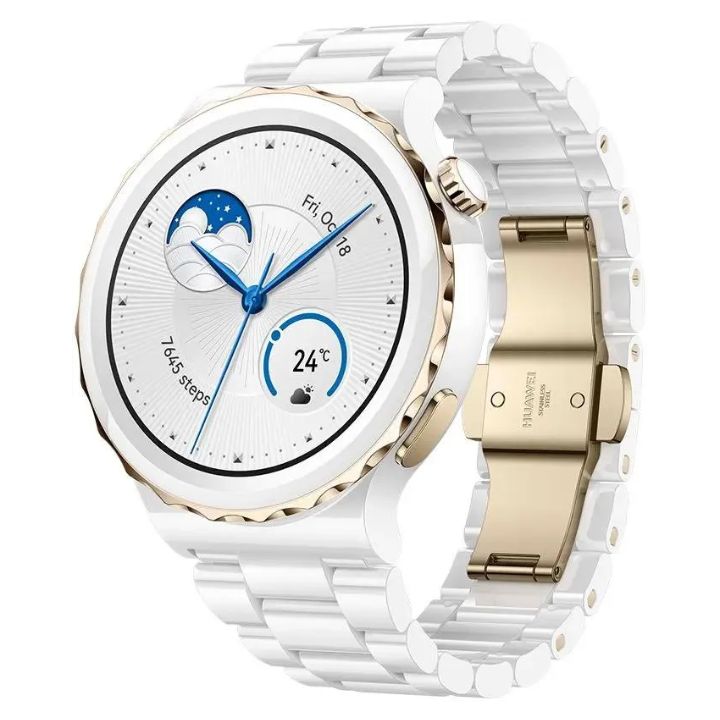купить Смарт часы Huawei Watch GT 3 Pro FRG-B19 42mm White Ceramic Strap в Алматы