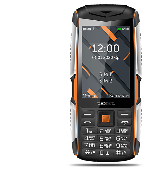 купить Мобильный телефон Texet TM-D426 черный-оранжевый в Алматы