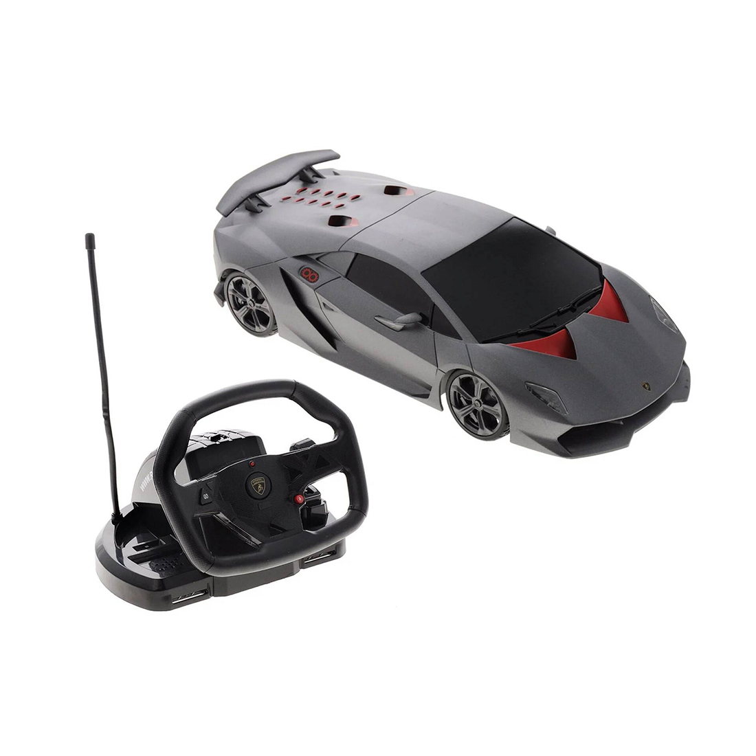 Радиоуправляемая машина, RASTAR, 53700-10G, 1:18, Lamborghini Sesto  Elemento, С пультом управления в виде руля, Пластик, 27/40 Mhz в асс.,  Серый купить в Алматы