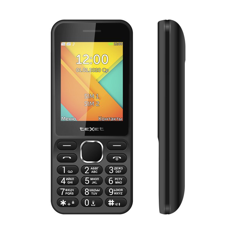 купить Мобильный телефон Texet TM-D326 черный в Алматы