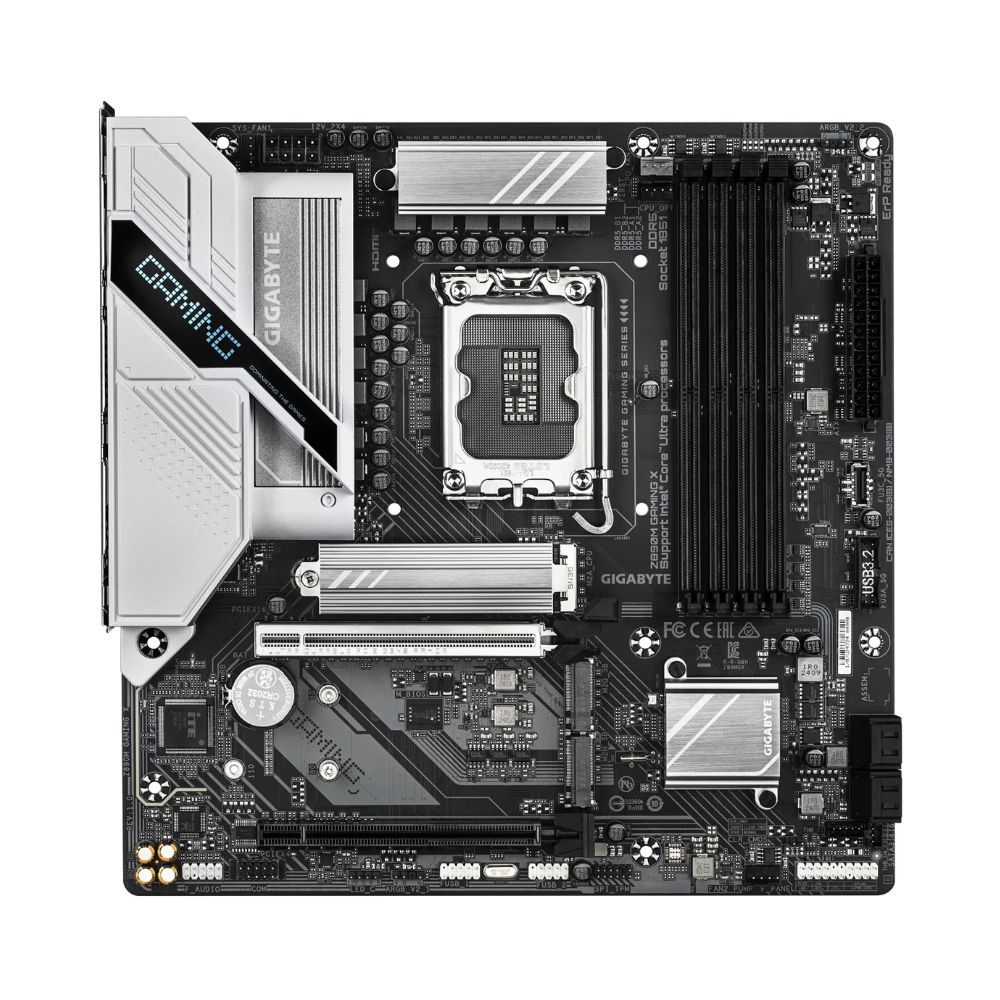 купить Материнская плата GIGABYTE Z890M GAMING X, LGA1851, Z890, 4xDDR5, PCIe5.0, HDMI+DP, 4xM.2, ATX в Алматы