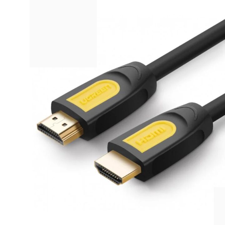 купить Кабель UGREEN HD101 HDMI Round Cable 2m (Yellow/Black) в Алматы