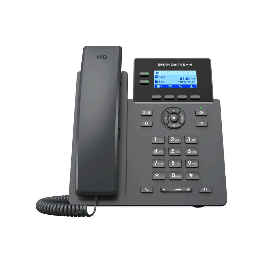 купить Grandstream GRP2602P, Carrier-Grade IP Phones, 2 lines, 4 SIP accounts, Dual 10/100 Mbsps Ethernet ports, HD audio, PoE (No PSU included) в Алматы