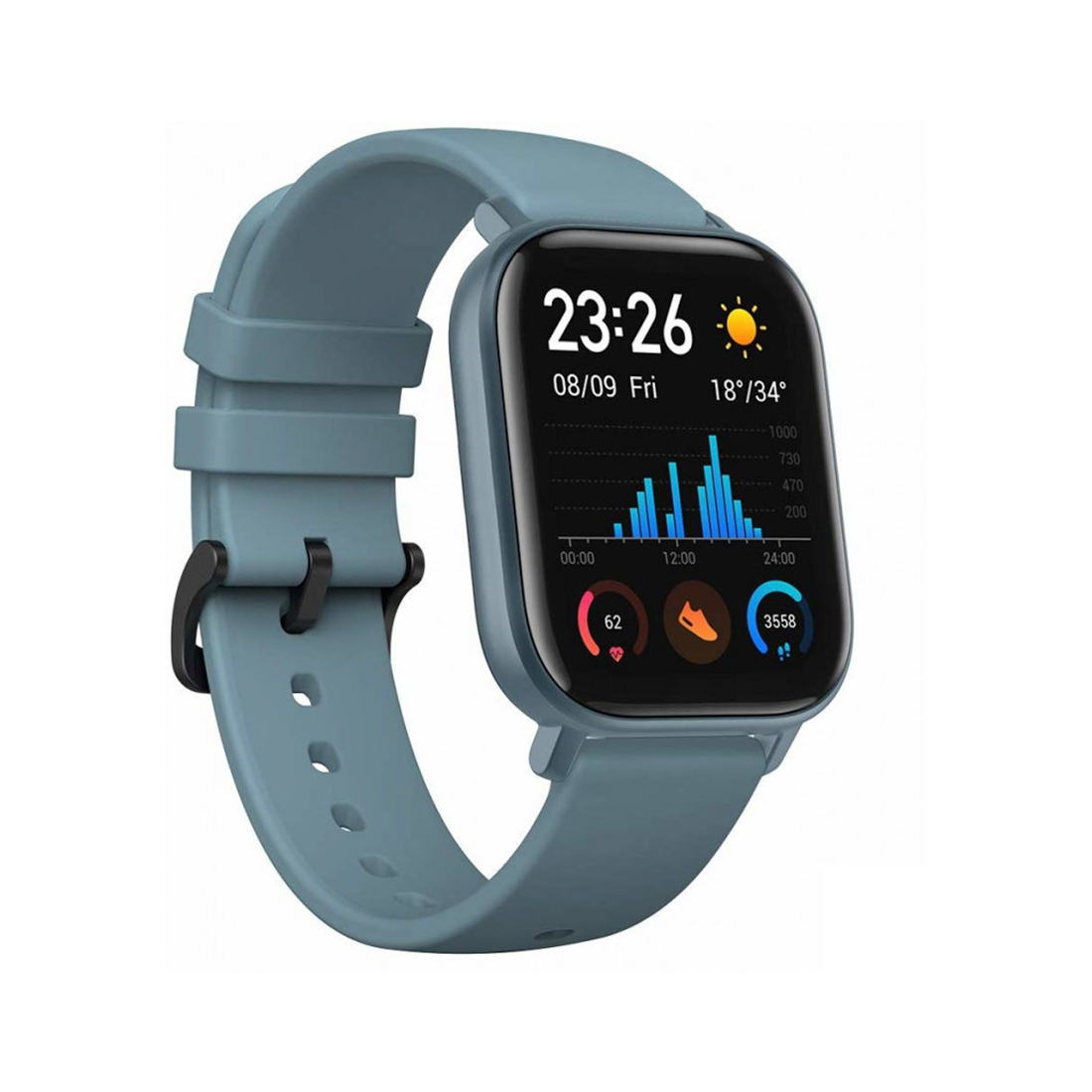 купить Смарт часы, Xiaomi, Amazfit GTS A1914, Голубой в Алматы
