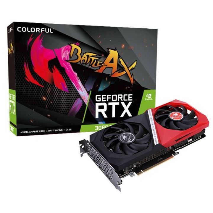 купить Видеокарта Colorful RTX 3060 Ti NB DUO V2 LHR-V <8GB, 3*DP+1*HDMI, 8PIN, 256bit> в Алматы