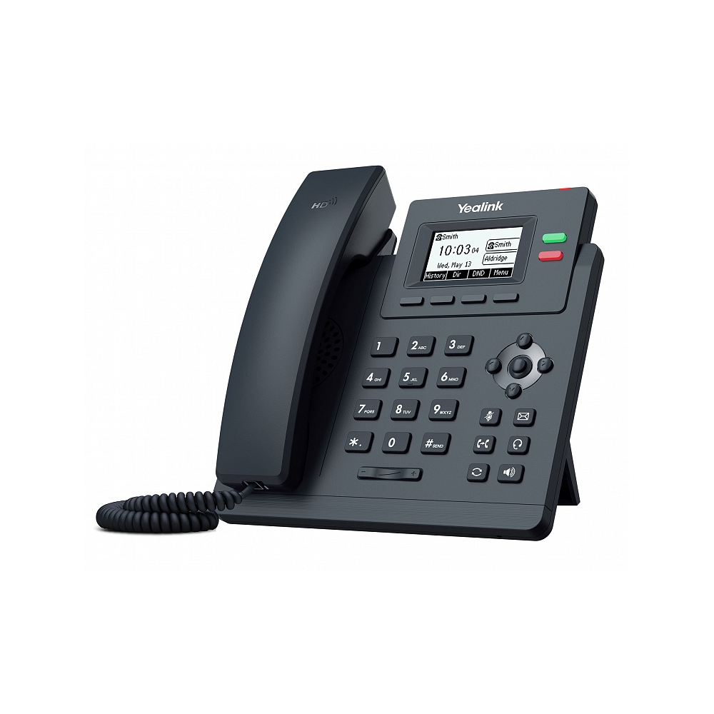 купить Yealink SIP-T31G SIP-телефон, 2 линии, PoE, GigE, с БП  замена T23G в Алматы