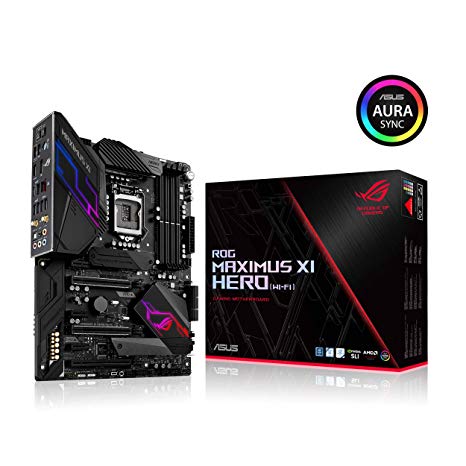 купить Материнская плата ASUS ROG MAXIMUS XI HERO (WI-FI) LGA1151 iZ390 4xDDR4 4400(OC) 6xSATA3 RAID 2xM.2 3xPCIe3.0x16 3xPCIe3.0 Supports 2-Way SLI, AMD 3-Way CrossFireX 1xHDMI 1xDP 6xUSB3.1 2xUSB2.0 1xOptical 1xClear GLAN + WiFi ATX BOX в Алматы