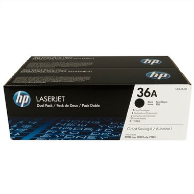 купить Картридж лазерный HP CB436AD, 36A, черный, сдвоенная упаковка в Алматы