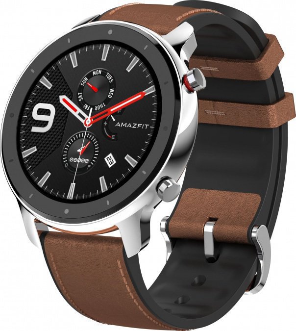 купить Смарт часы Xiaomi Amazfit GTR 47mm Steel коричневый в Алматы