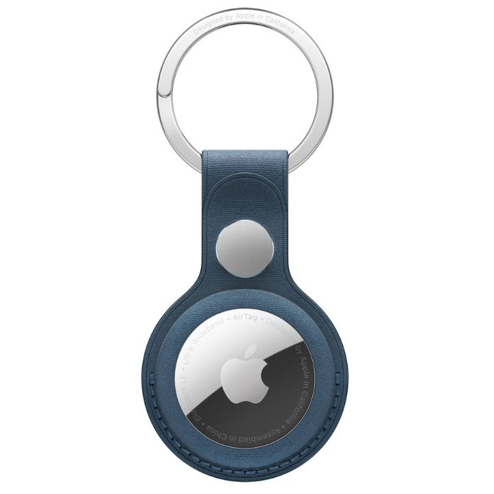 купить Чехол Apple для AirTag FineWoven Key Ring Pacific Blue (MT2K3ZM/A) в Алматы