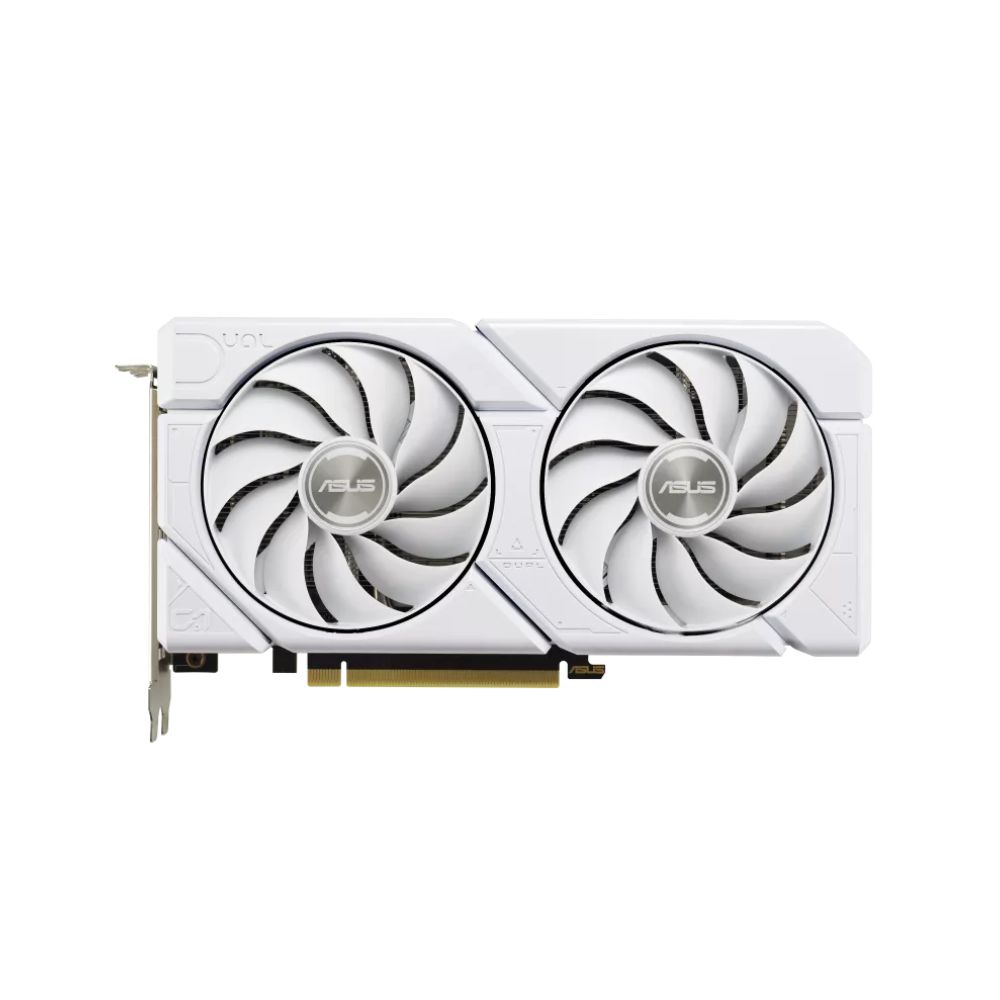 купить Видеокарта ASUS DUAL-RTX4070S-O12G-EVO-WHITE, 12Gb GDDR6X/192bit, 7168  CUDA, PCI E 4.0, HDMI, DisplayPort, BOX в Алматы