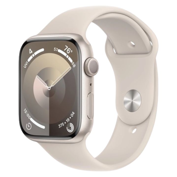купить Смарт часы Apple Watch Series 9 GPS 45mm Starlight A2980 MR973QI/A в Алматы