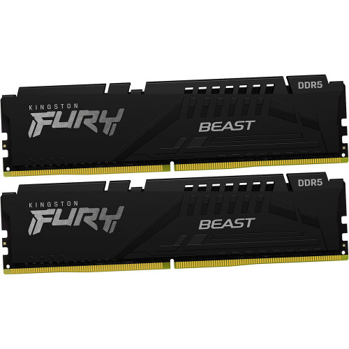 купить Модуль памяти Kingston Fury Beast KF556C40BBK2-32 DDR5 DIMM 32Gb (2x16) 5600 MHz CL40 в Алматы