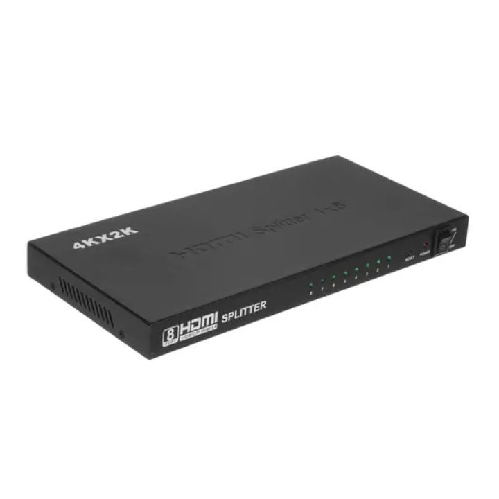 купить Разветвитель HDMI Cablexpert DSP-8PH4-03, HD19F/8x19F, 1 компьютер => 8 мониторов, Full-HD, 3D, 1.4v в Алматы