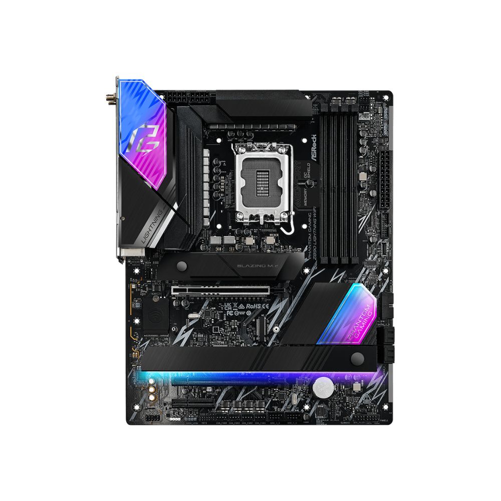 купить Материнская плата ASRock Z890 LIGHTNING WIFI LGA1851 4xDDR5 4xSATA 4xM.2 HDMI Type-C ATX в Алматы