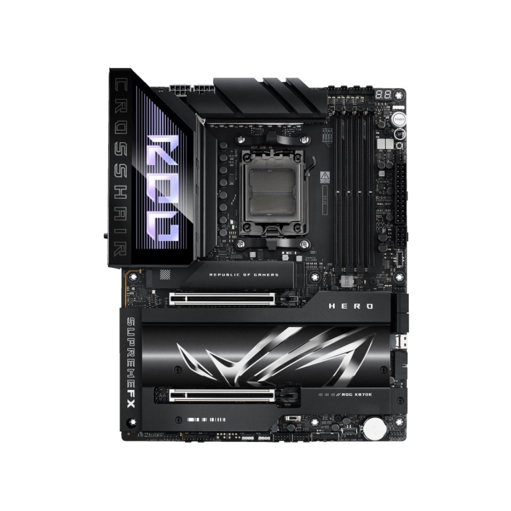 купить Материнская плата ASUS ROG CROSSHAIR X870E HERO AM5 4xDDR5 4xSATA Raid 5xM.2 10xUSB ATX в Алматы