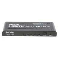 купить Разветвитель HDMI Cablexpert DSP-4PH4-02, HD19F/4x19F, 1 компьютер => 4 монитора, Full-HD, 3D, 1.4v, в Алматы фото 2