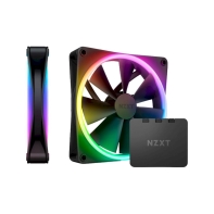 купить Кулер NZXT F140RGB Duo 140mm Dual-sided RGB Fan Twin Pack (Black) w/RGB Controller RF-D14DF-B1 в Алматы фото 2