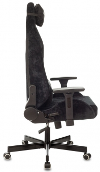 купить Кресло игровое Knight N1 Fabric Light-20 черный ткань с подголов. крестовина металл в Алматы фото 3