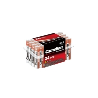 Купить Батарейка CAMELION Тип батареи AAA (Мизинчиковая) Plus Alkaline AAA 1.5V 1250 mAh 24 шт., LR03-PB24 Алматы