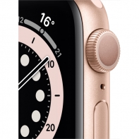 купить Apple Watch Series 6 GPS, 40mm Gold Aluminium Case with Pink Sand Sport Band - Regular, Model A2291 в Алматы фото 2
