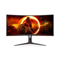 Купить Монитор Игровой 34" AOC CU34G2XP/BK VA 3440x1440 180Hz 430cd/m2 Curved 4000:1 1мс 2xHDMI 2xDP Алматы