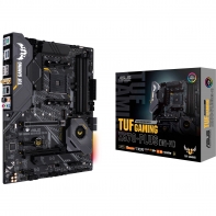 купить Геймерская Материнская плата ASUS TUF GAMING X570-PLUS,  AM4, 4xDDR4(4400MHz), 8xSATA3 Raid, 2xM.2, 2xPCIe4.0x16, 2xPCIe4.0 x1, 1xHDMI 1xDP, 1xPS/2, 7xUSB3.2, WiFi Модуль, ATX в Алматы