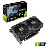 купить Видеокарта ASUS DUAL-RTX3060TI-O8G-MINI-V2, 8Gb/256bit GDDR6, HDMI 2.1, 3xDP 1.4a, HDCP, BOX в Алматы фото 1