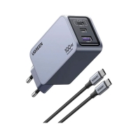 Купить Зарядное устройство UGREEN X757 USB-A+2*USB-C 100W GaN Tech Fast Charger+ 1.5M 100W cable 25874 Алматы