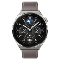 купить Смарт часы Huawei Watch GT 3 Pro ODN-B19 46mm Gray Leather Strap в Алматы фото 2
