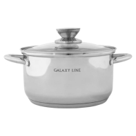 купить Набор посуды 6 предметов GALAXY LINE GL9505, Нержавеющая сталь, Жаропрочное стекло, Серебристый в Алматы фото 2