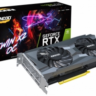 купить 8GB RTX 3060 Ti OC GDDR6 256-bit 1410/1680 MHz, DPx3, HDMI, PCIe4.0, Inno3D RTX3060Ti Twin X2 LHR (N306T2-08D6X-119032DH) 2Fan, 240 мм, 2 слота, 8-pinX1, Потребление 220W -> Блок питания Мин. 650W 80PlusBronze (Брендовый) (520W настоящих) в Алматы фото 1