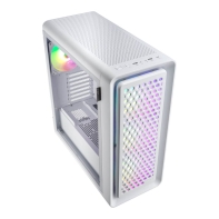 купить Компьютерный корпус FSP CUT593P(W), Без БП, 2xUSB3.0/Type-C, 4xFAN140 ARGB, Glass, White, E-ATX в Алматы фото 3