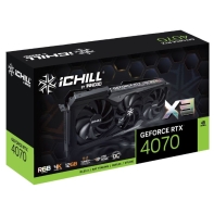 купить Видеокарта Inno3D GeForce RTX4070 ICHILL X3, 12G GDDR6X 192-bit HDMI 3xDP C40703-126XX-186148H в Алматы фото 3