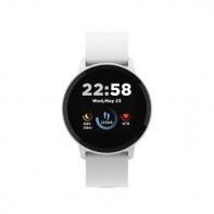 купить CANYON Smart watch, 1.3inches IPS full touch screen, Round watch, IP68 waterproof, multi-sport mode, BT5.0, compatibility with iOS and android, Silver white, Host: 25.2*42.5*10.7mm, Strap: 20*250mm, 45g в Алматы фото 2