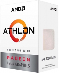 Купить Процессор AMD Athlon 200GE, 3.2Gh(Max) , AM4, 2C/4T, 5MB(L2+L3), 35W, Radeon Vega Graphics BOX                                                                                                                                                             Алматы