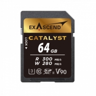 Купить Карта памяти SD Exascend Catalyst, 64Gb, SDXC II, UHS-II (V90), R300/W280 EX64GSDU2 Алматы