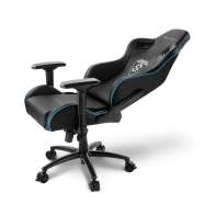 купить Игровое кресло Sharkoon Skiller SGS4 Black/Blue <Cинтетическая кожа, Газлифт 4, подлокотник 4D> в Алматы фото 3