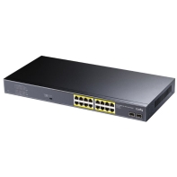 купить Коммутатор гигабитный 16-портовый CUDY GS1020PS2 <16-10/100/1000 BASE-T Gigabit ports,19-inch, 2-1000 BASE-X SFP Slot, 16-port IEEE 802.3at PoE+ Injector, Supports PoE power up to 30W for each PoE port, CCTV Mode (Transmit distance up to 250m at 10 M в Алматы фото 2