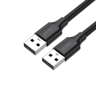 Купить Кабель UGREEN US102 USB 2.0 A Male to A Male Cable 3m (Black) 30136 Алматы