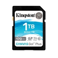 Купить Карта памяти SD, Kingston Canvas Go! Plus, 1TB, SDG3/1TB, Class 10, UHS-I, R170/W90 Алматы