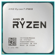 Купить Процессор AMD Ryzen 7 1700X 3,4Гц (3,8ГГц Turbo) Summit Ridge 8-ядер 16 потоков, 4MB L2, 16 MB L3, 95W, AM4, OEM (Аналог Core i7-7700). Нет встроенной видеокарты!                                                                                         Алматы